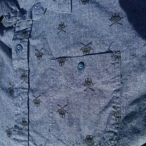 Mens Star Wars button down shirt